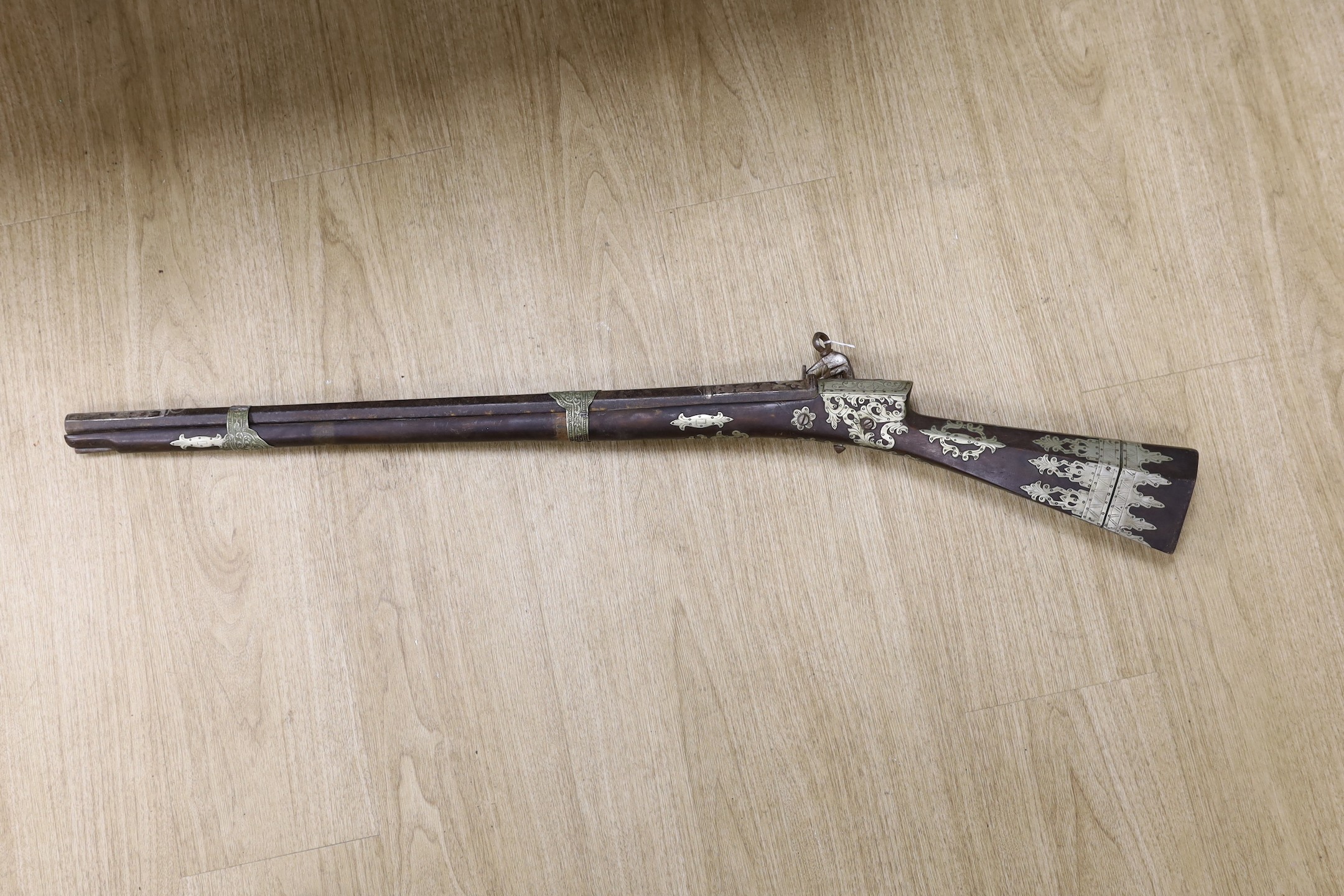 An Eastern antique flintlock musket